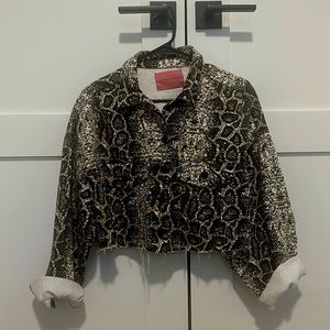 Cheetah Crop Jacket